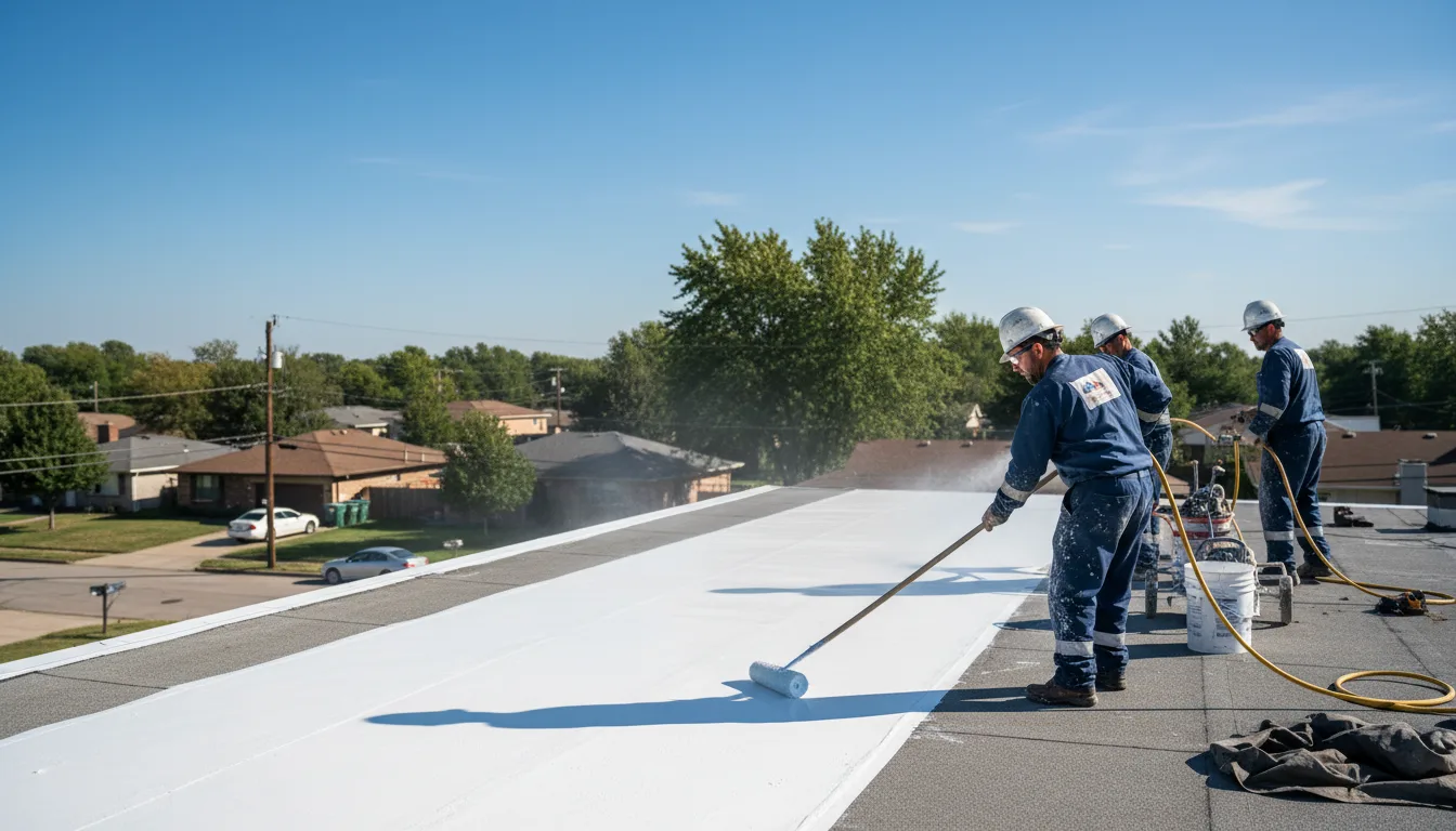 Commercial roof coating in Sweet Valley, PA near me